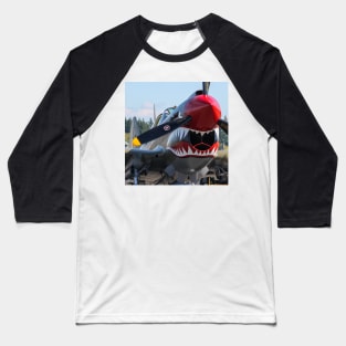 P-40E Shark-Mouth close-up Baseball T-Shirt